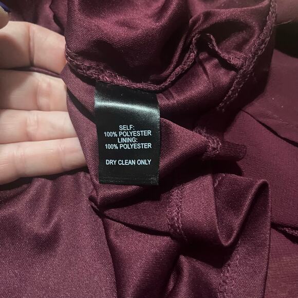 LuLus | Women's Magenta Flowy Maxi  Lined Halter Air of Romance Dress Sz L - Picture 7 of 7